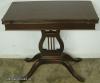  Mahogany Lyre Base Game Table 