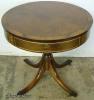  Mahogany Banded Inlay Drum Table 