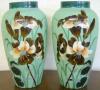  Pair Bristol Vases 